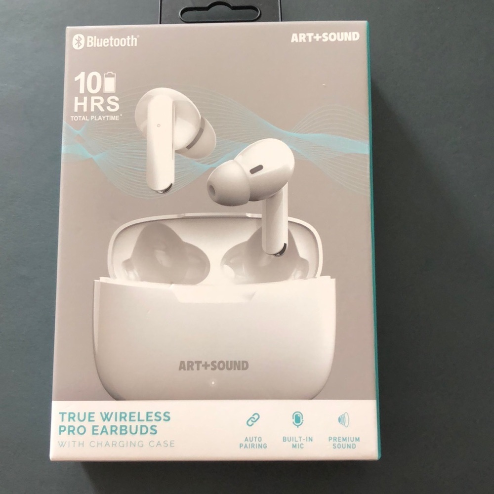 FINAL PRICE! ART+SOUND BLUETOOTH TRUE WIRELESS PRO EARBUDS NIP